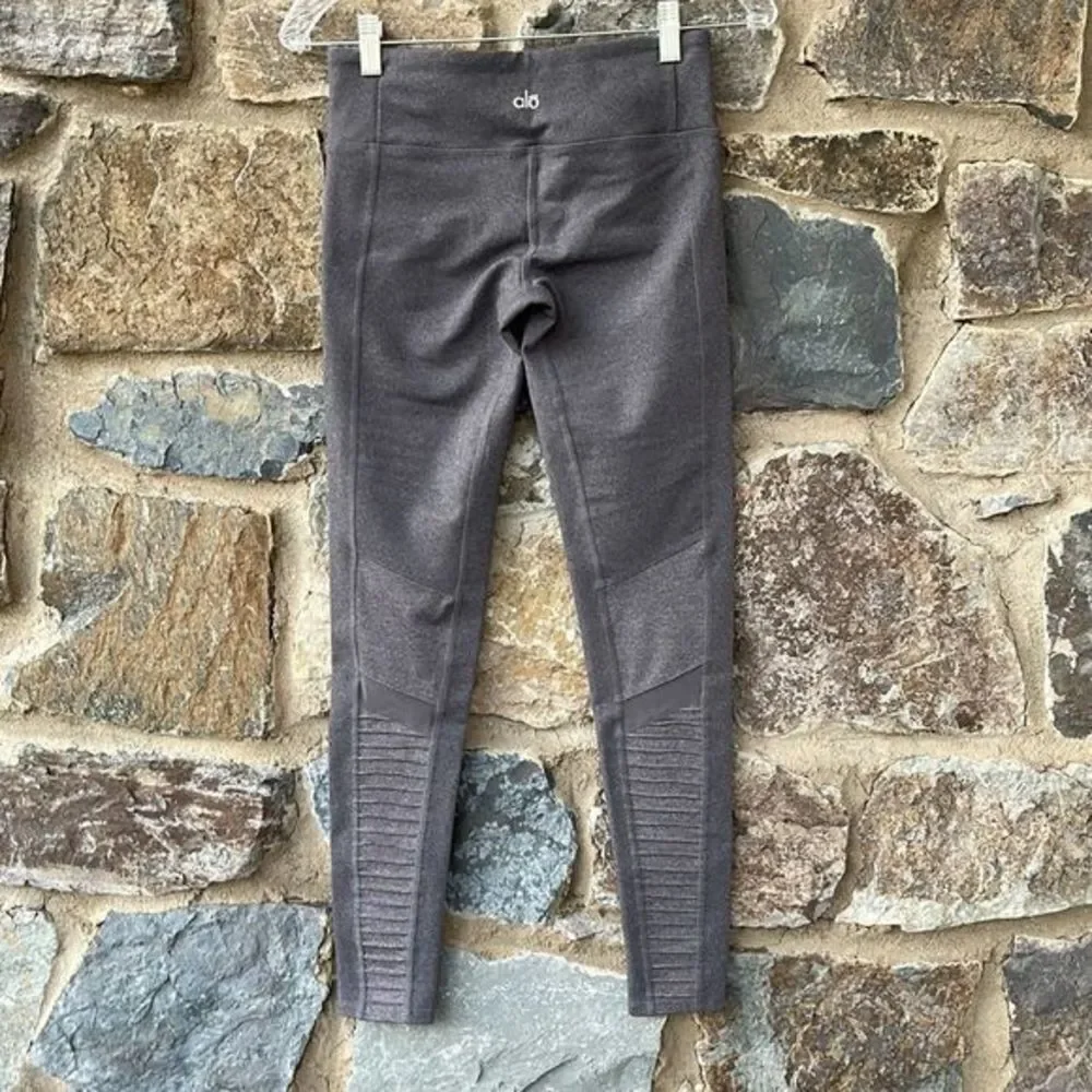 NWOT ALO Yoga | Stormy Heather Gray Moto Legging size small